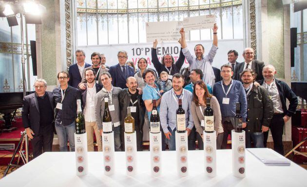 Los finalistas del 10º Premio Vila Viniteca de Cata por Parejas.