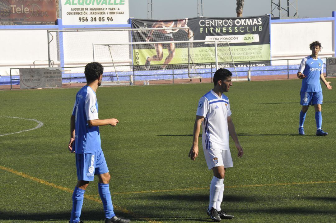 David Narváez durante el partido del Xerez CD en Guadalcacín 