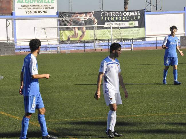 David Narváez durante el partido del Xerez CD en Guadalcacín