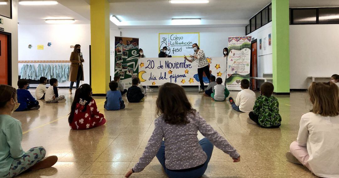 Niños en un colegio navarro.