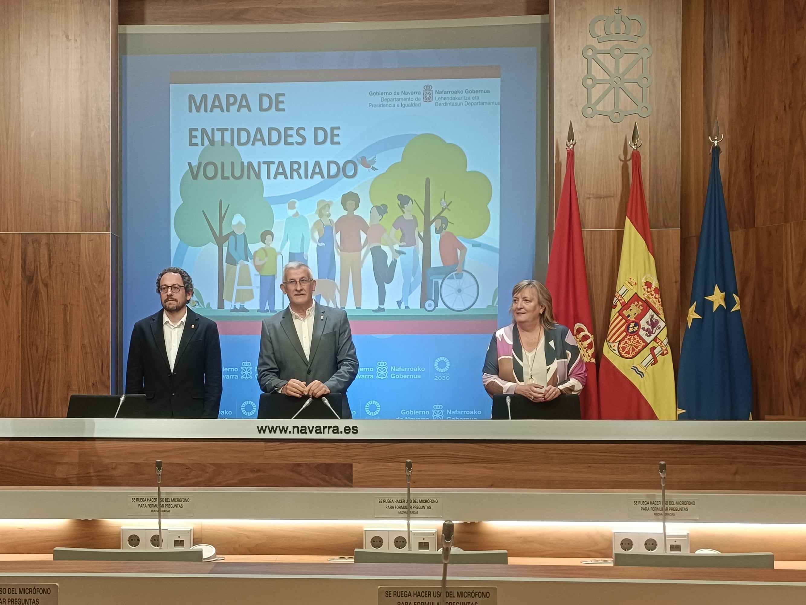 Presentación del nuevo servicio de Navarra + Voluntaria