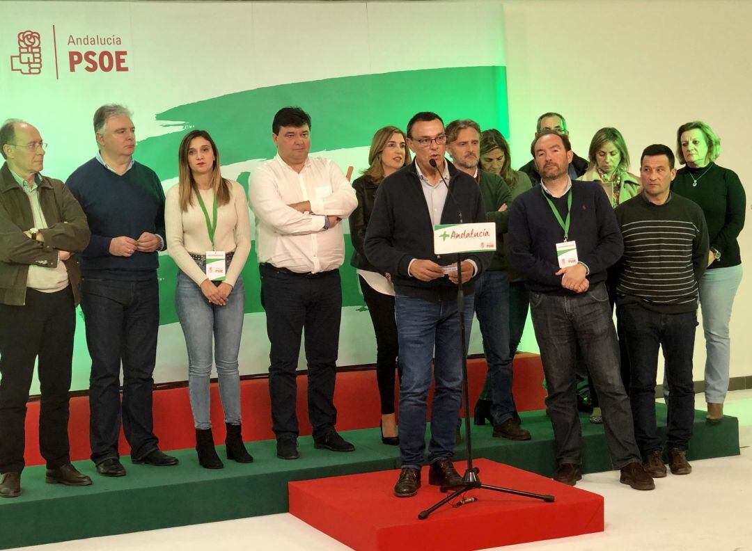 Ignacio Caraballo, secretario del PSOE de Huelva, valora los resultados de las elecciones.