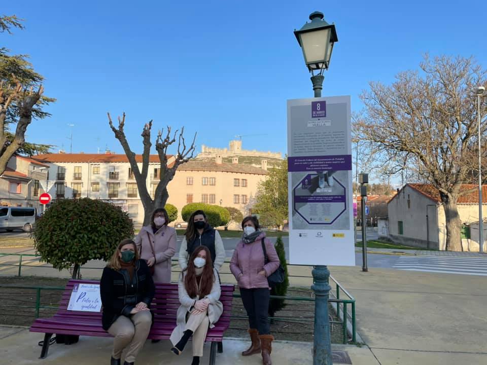 Uno de los actos del 8M el pasado año en Peñafiel