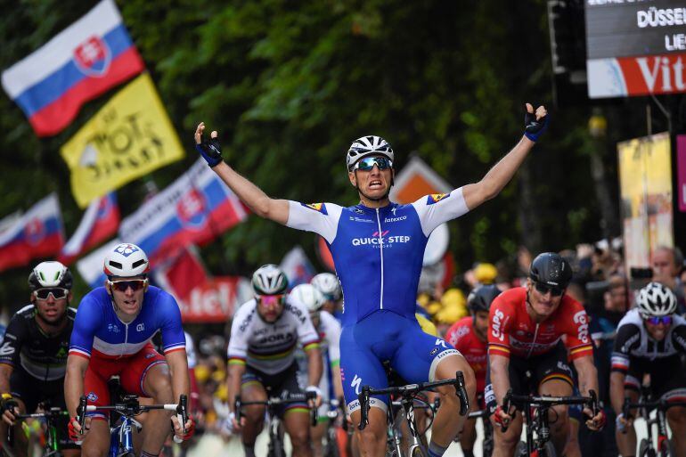 Kittel celebra su victoria al &#039;sprint&#039;