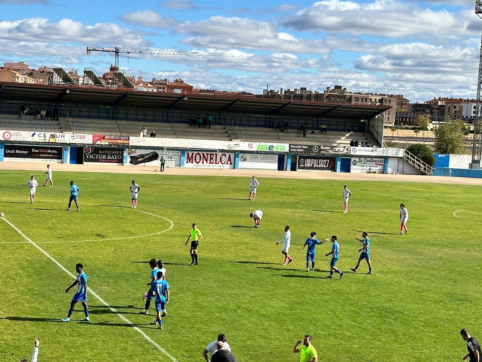 Imagen del duelo de ida en el Juan Carlos Higuero