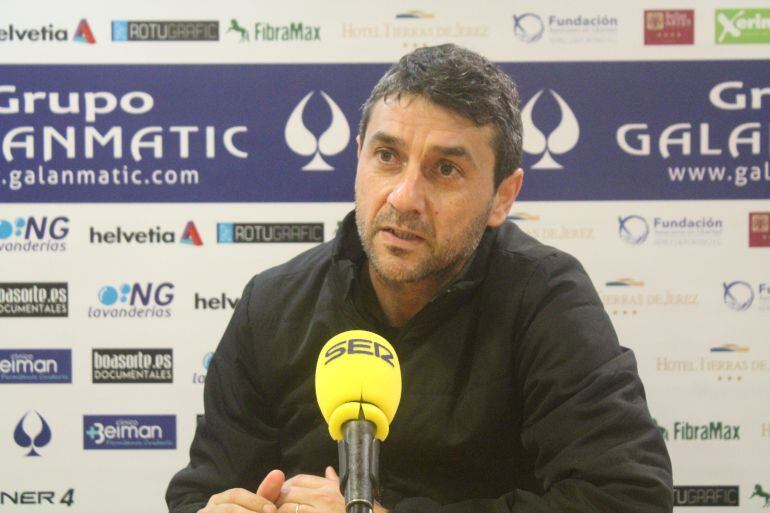 Pepe Masegosa, durante la rueda de prensa del viernes en Chapín