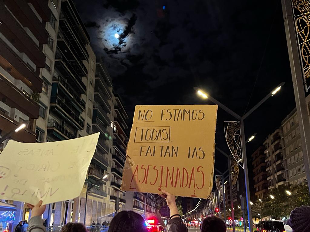 Manifestación 25N en Logroño