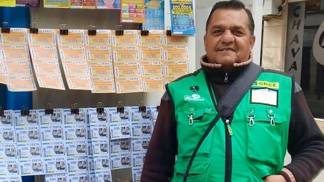 Sergio Soisa, vendedor de la ONCE