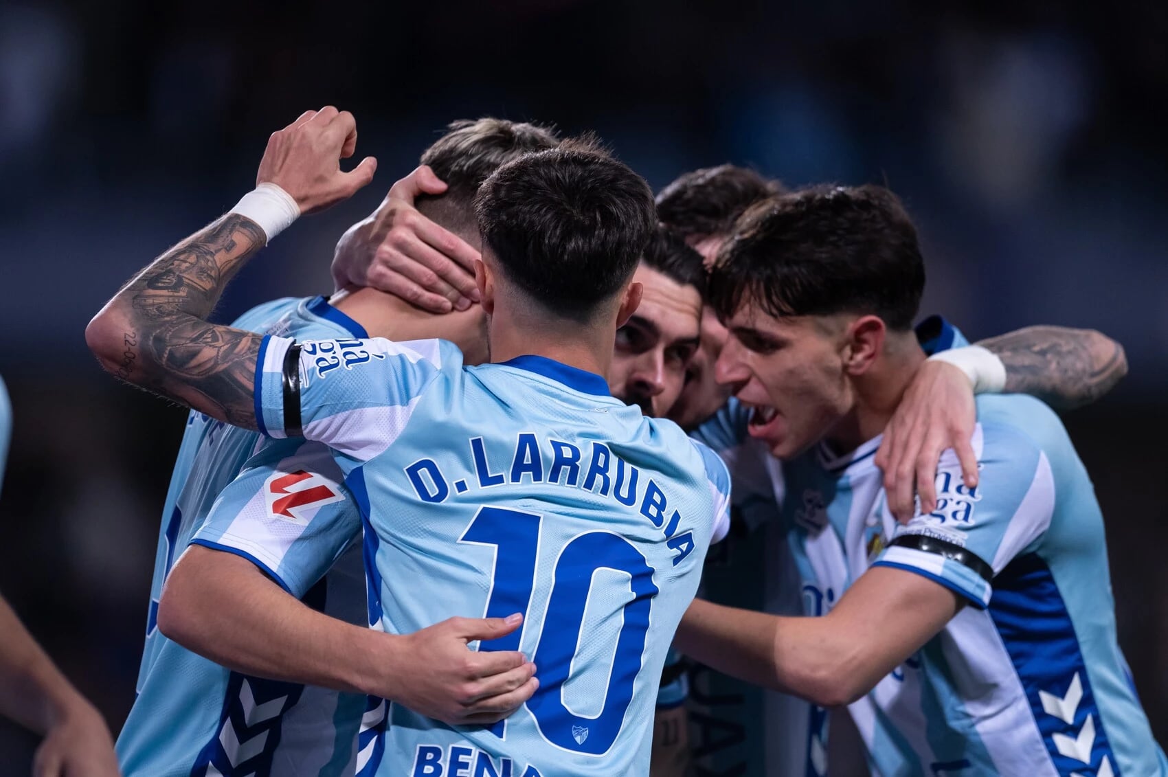 El centrocampista del Málaga David Larrubia, volvió este miércoles a los entrenamientos