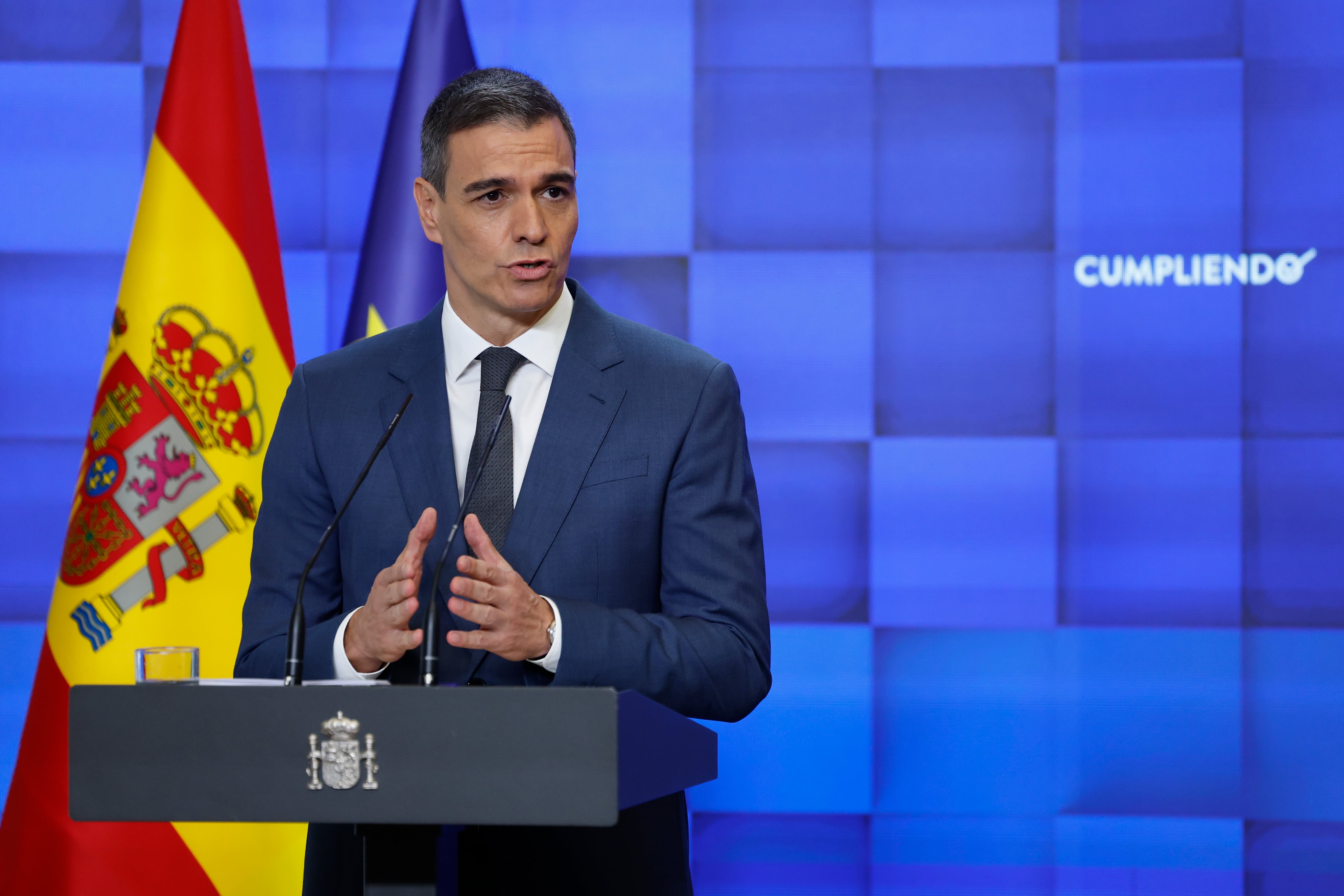 El presidente del Gobierno, Pedro Sánchez, hace balance del curso político antes del paréntesis de agosto.