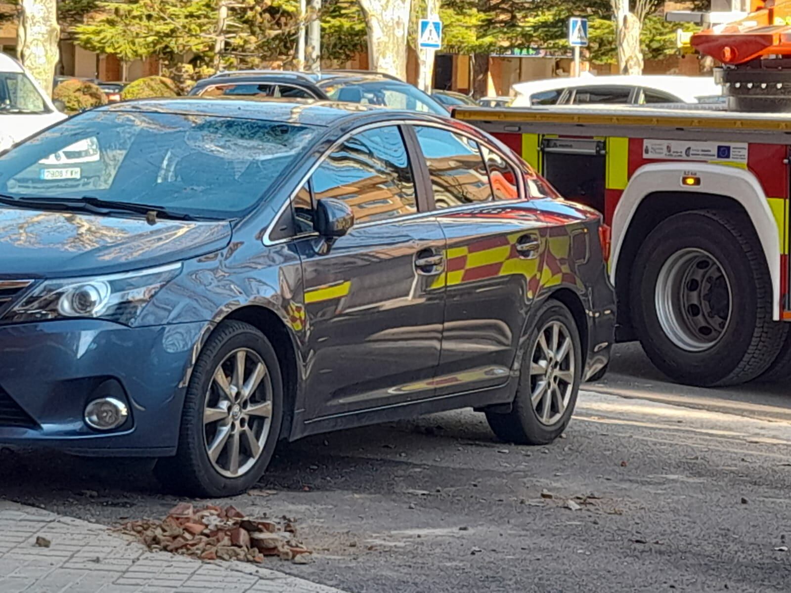 Daños en un vehículo por los desprendimientos