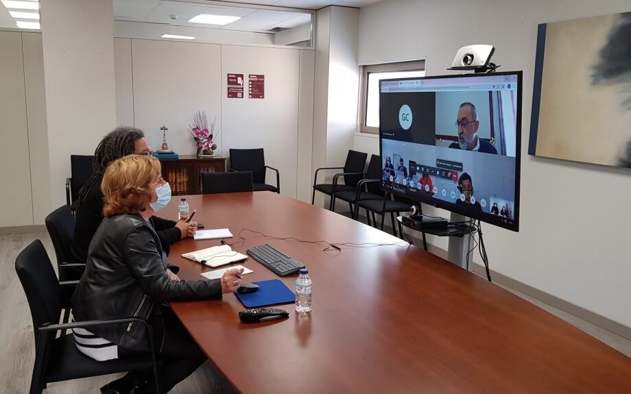 Reunión de la consejera María Victoria Broto con el secretario de Estado de Migraciones, Jesús Javier Perea