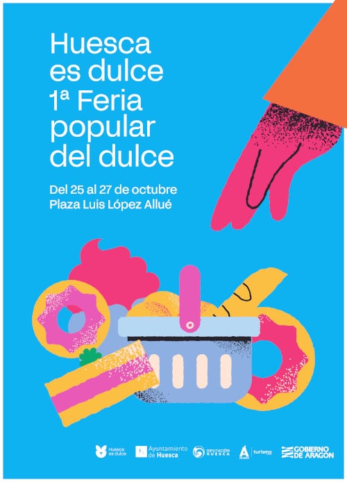 Cartel de la Feria del Dulce de Huesca de este fin de semana