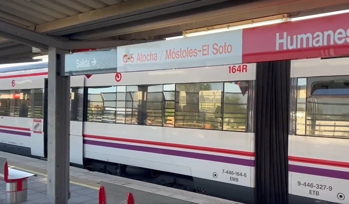 La estación de Cercanías de Humanes de Madrid