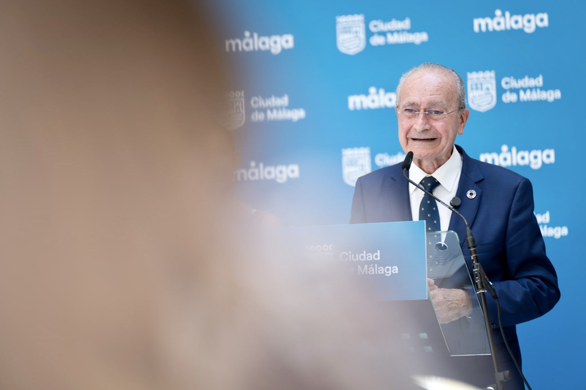 El alcalde de Málaga, Francisco de la Torre, durante una rueda de prensa