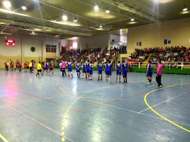 Imagen del partido de ida en Fátima