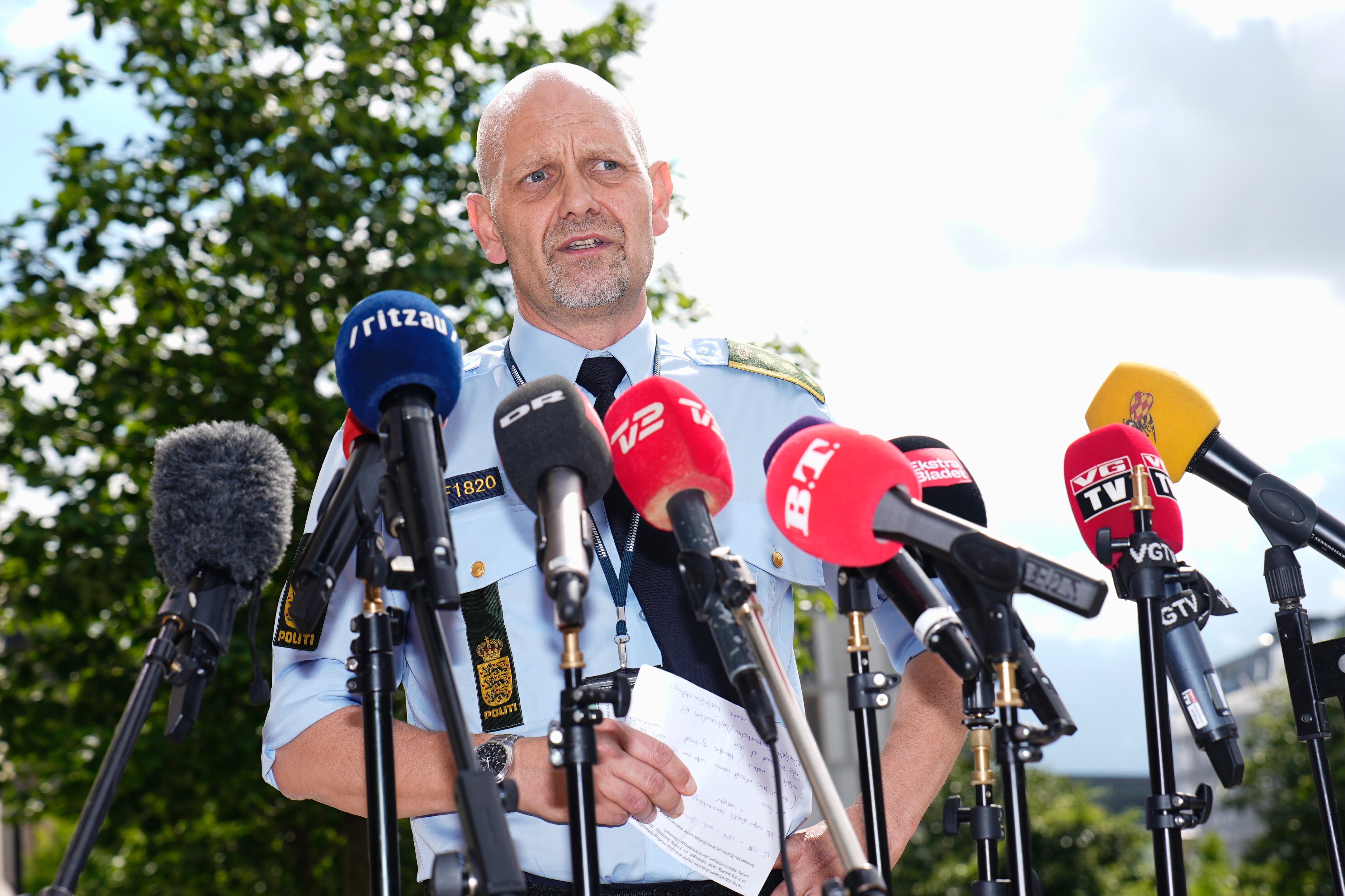 El inspector de policía informa sobre el presunto autor del tiroteo en un centro comercial de Copenhague.