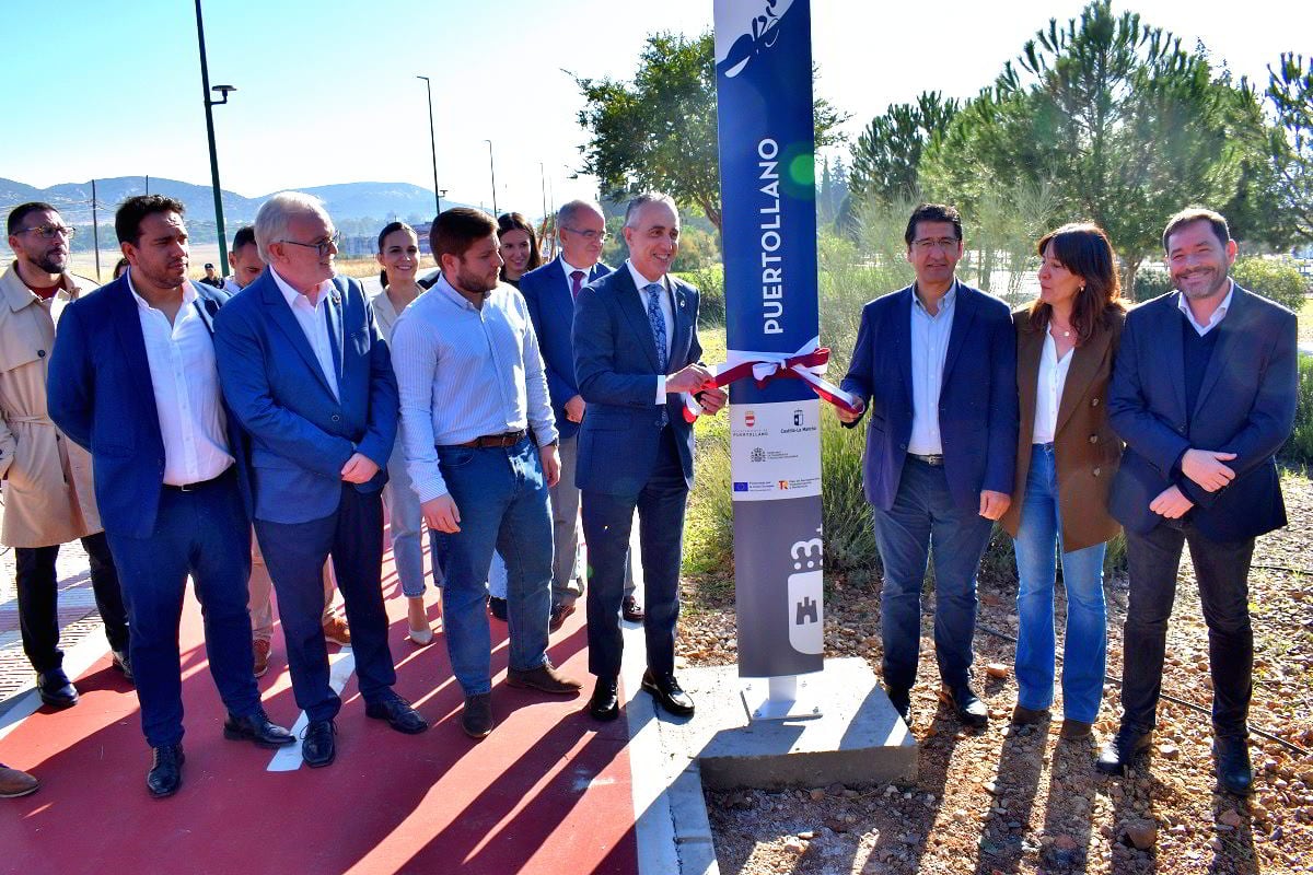 Inauguración carriles bici en Puertollano