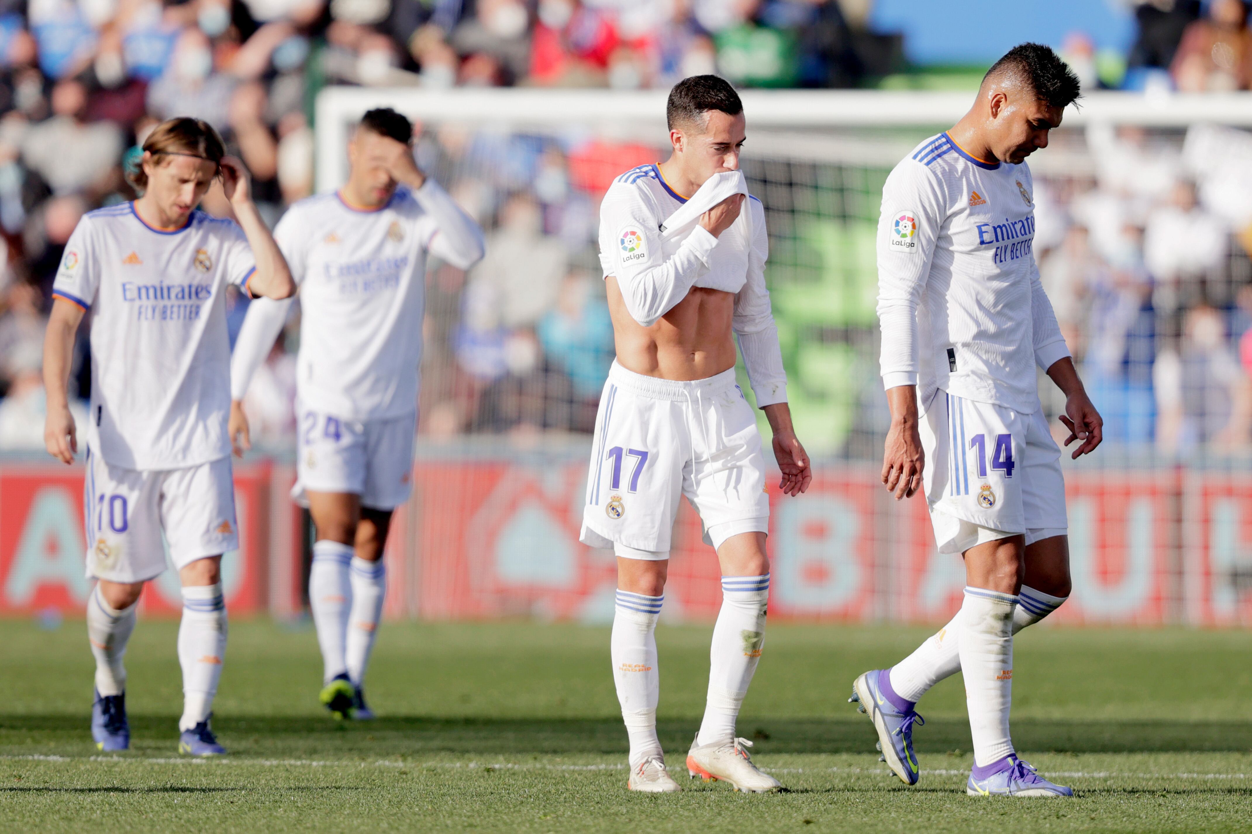 Lucas Vázquez y Casemiro en Getafe