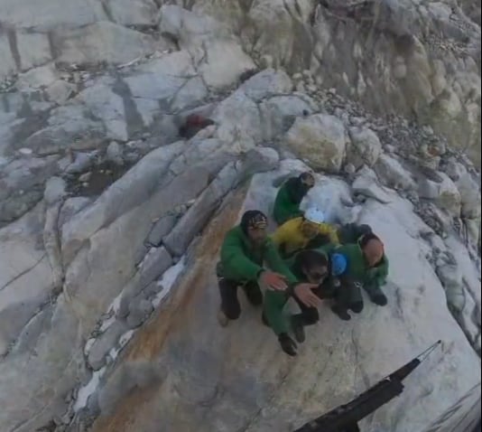 Una de las actuaciones de la Guardia Civil en el Pirineo