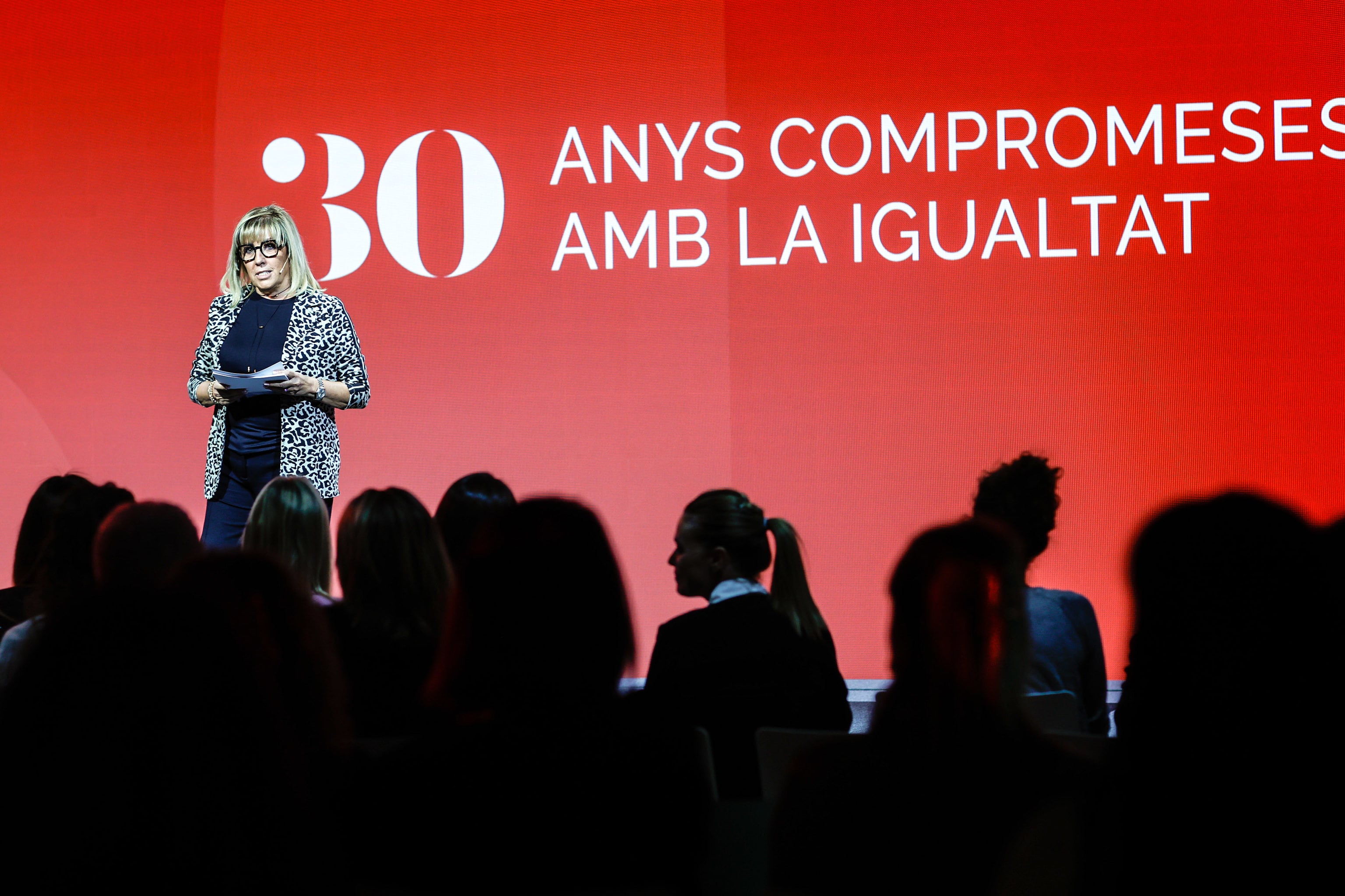 Mònica Codina durant l'acte de commemoració dels 30 anys de l'ADA celebrat anit.