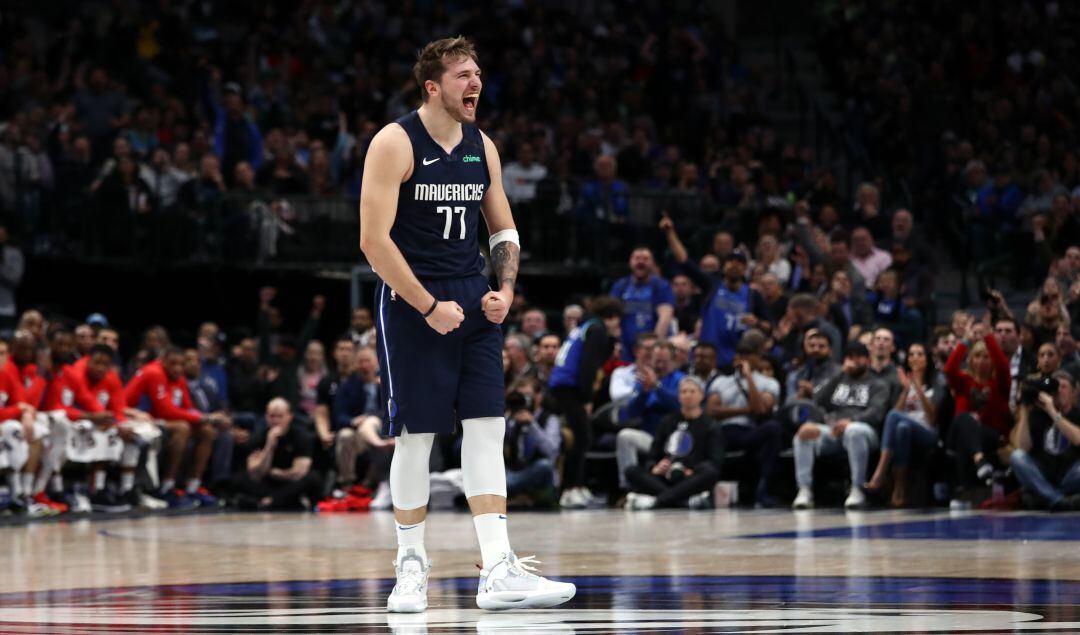 Luka Doncic, en el partido ante los Kings.