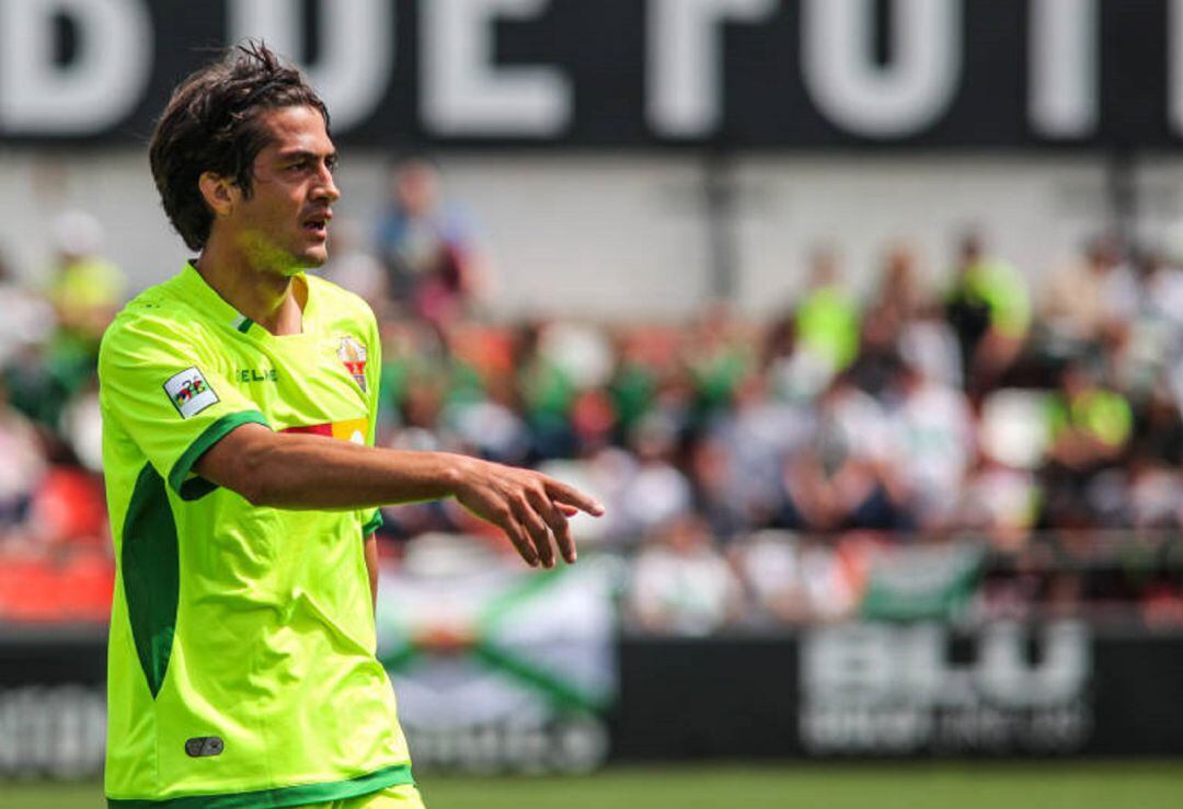 Dani Provencio en un partido con el Elche CF