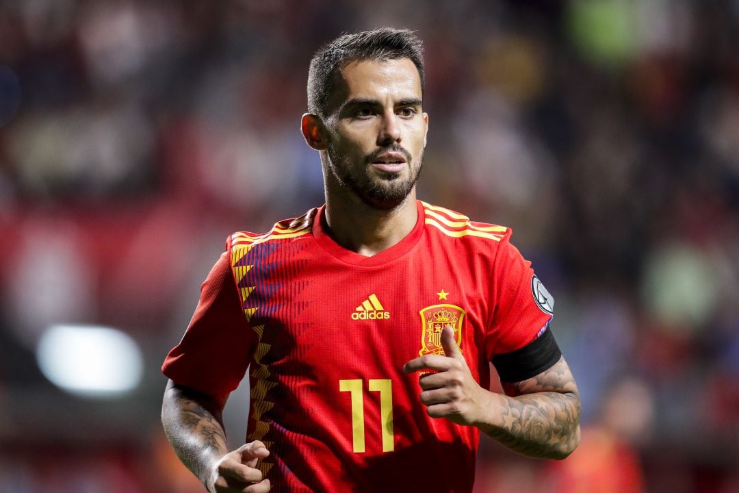 Suso, en un partido con la selección española