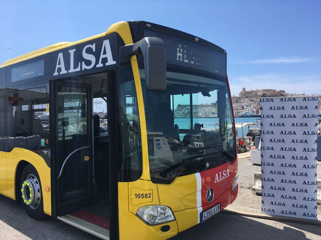 Imagen de archivo del autobús eléctrico adquirido recientemente por la empresa Alsa