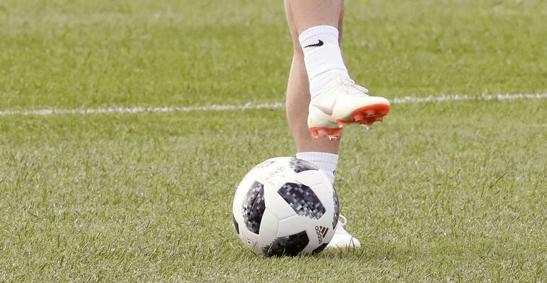 Imagen de un jugador durante un entrenamiento