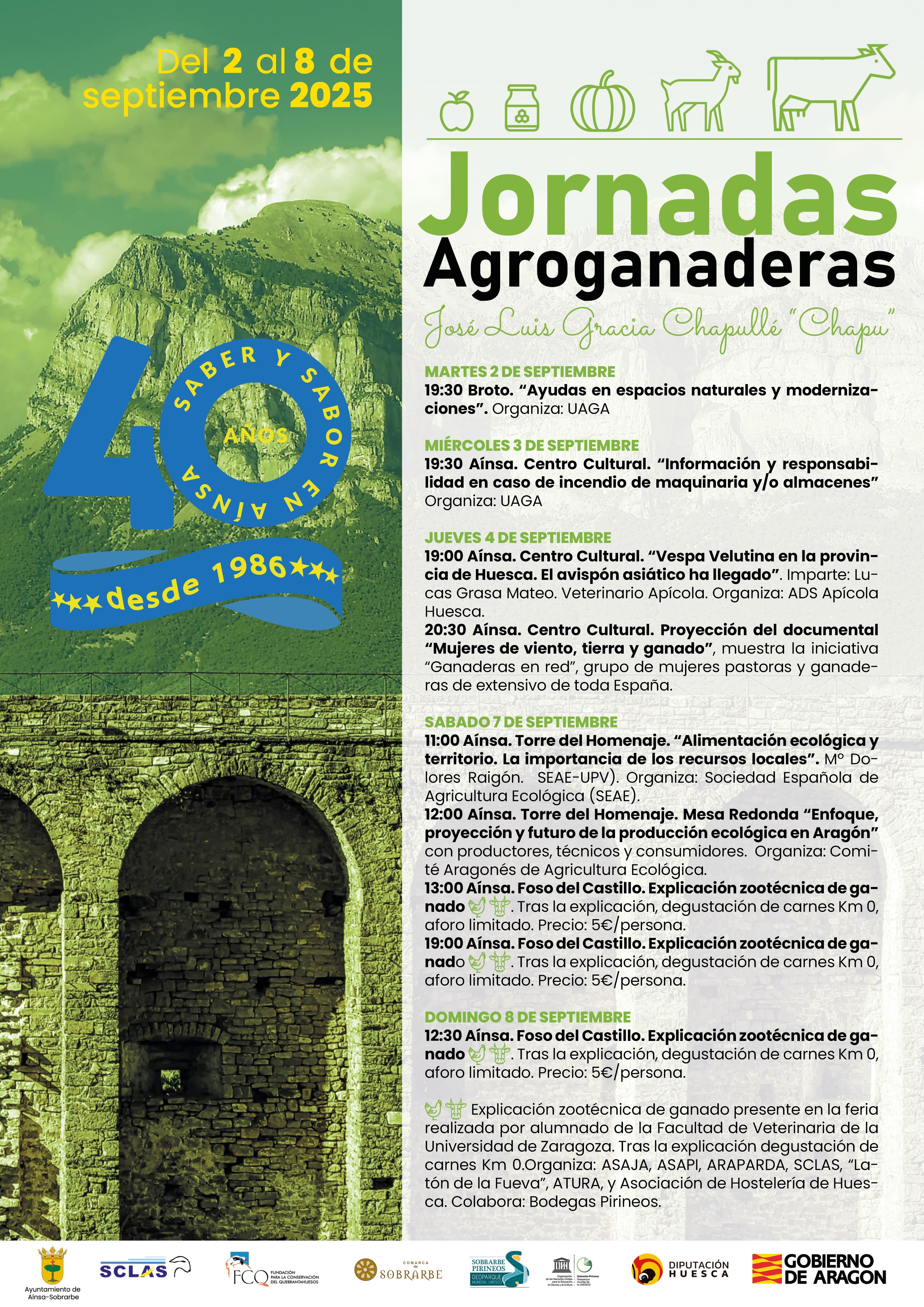 Cartel de las jornadas agroganaderas 2025