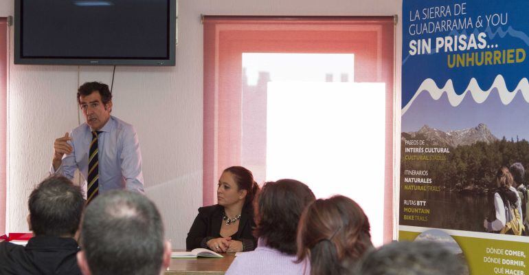 Carlos Chaguaceda en el taller de profesionalización del turismo de la Sierra de Guadarrama