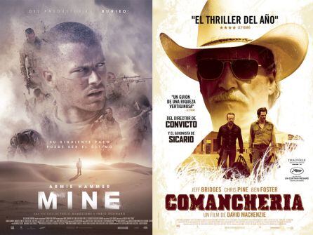 “Mine”, y “Comanchería”, con Chris Pine y Jeff Bridges