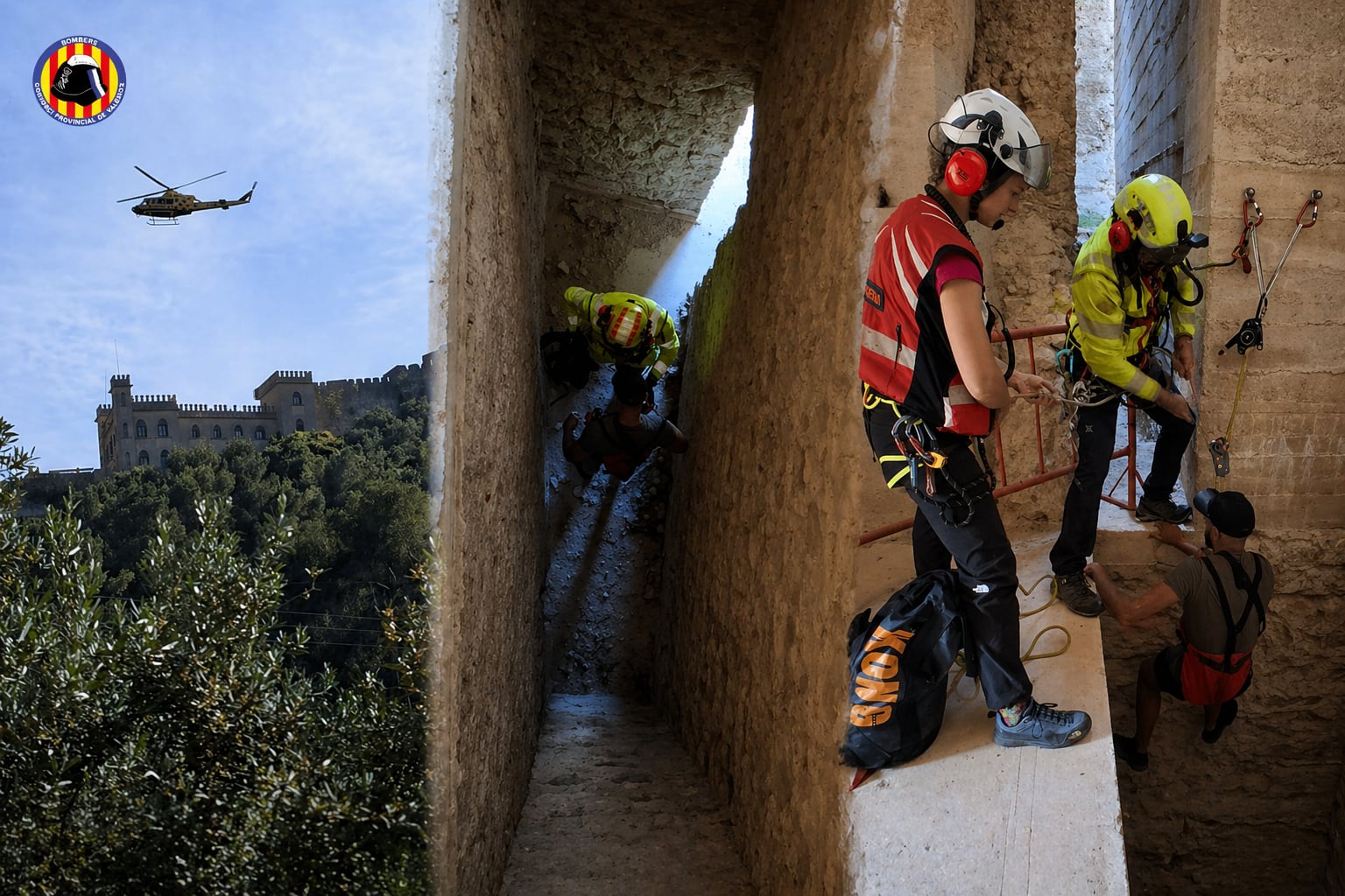 Rescate en el castillo de Xàtiva