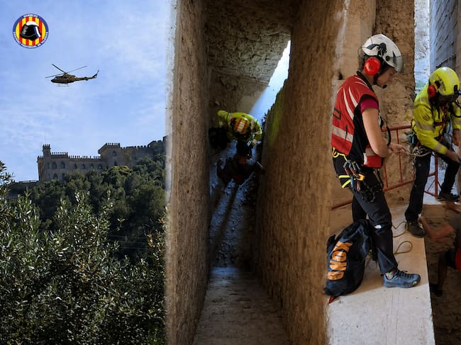 Rescate en el castillo de Xàtiva