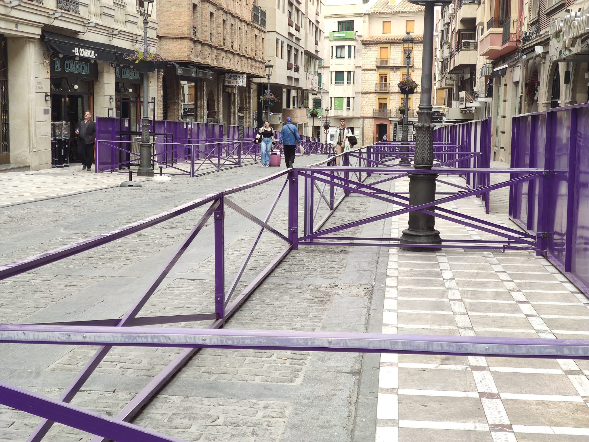 Montaje de la Carrera Oficial en Jaén capital