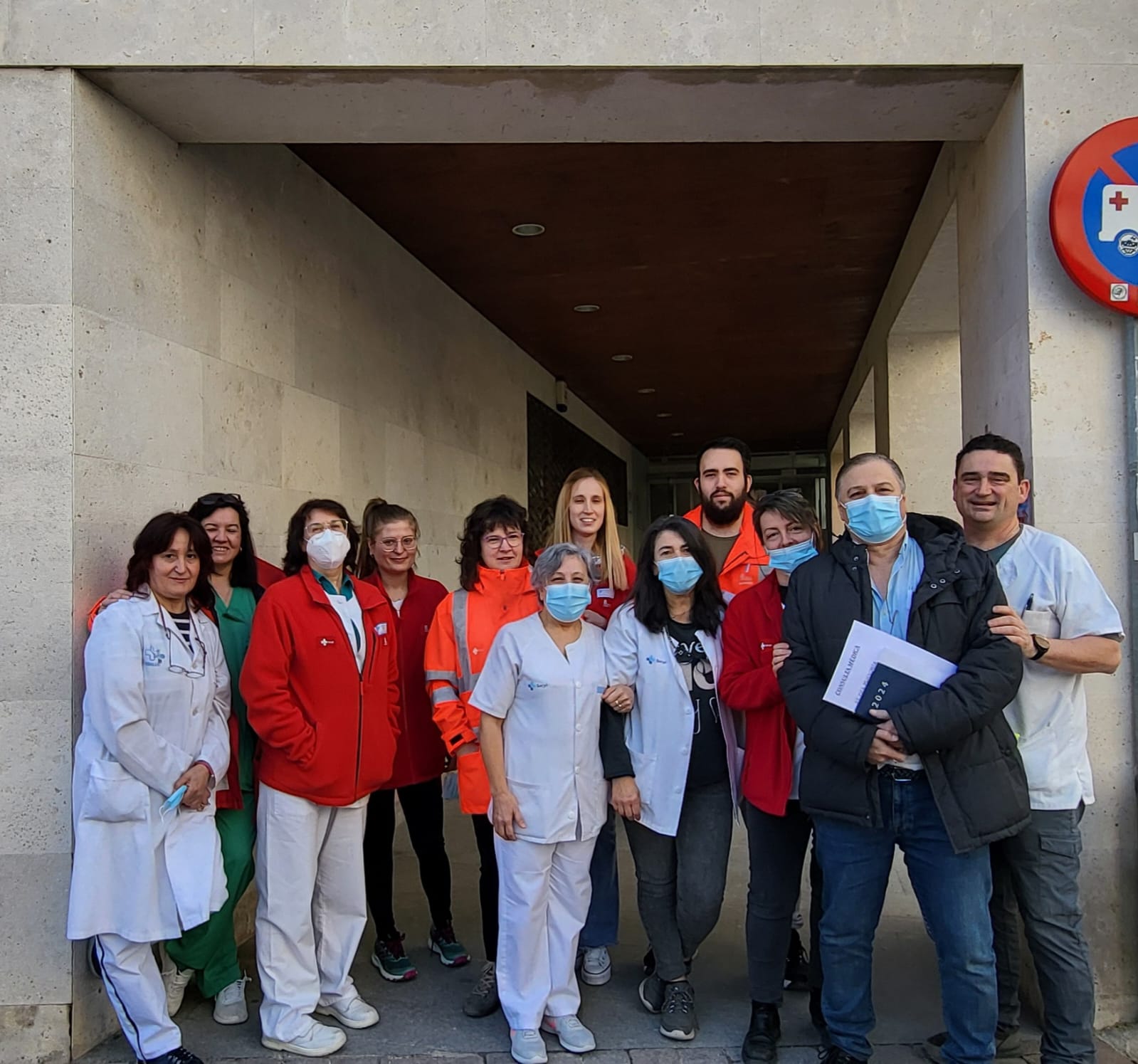 Personal sanitario del Centro de Salud de Cuéllar