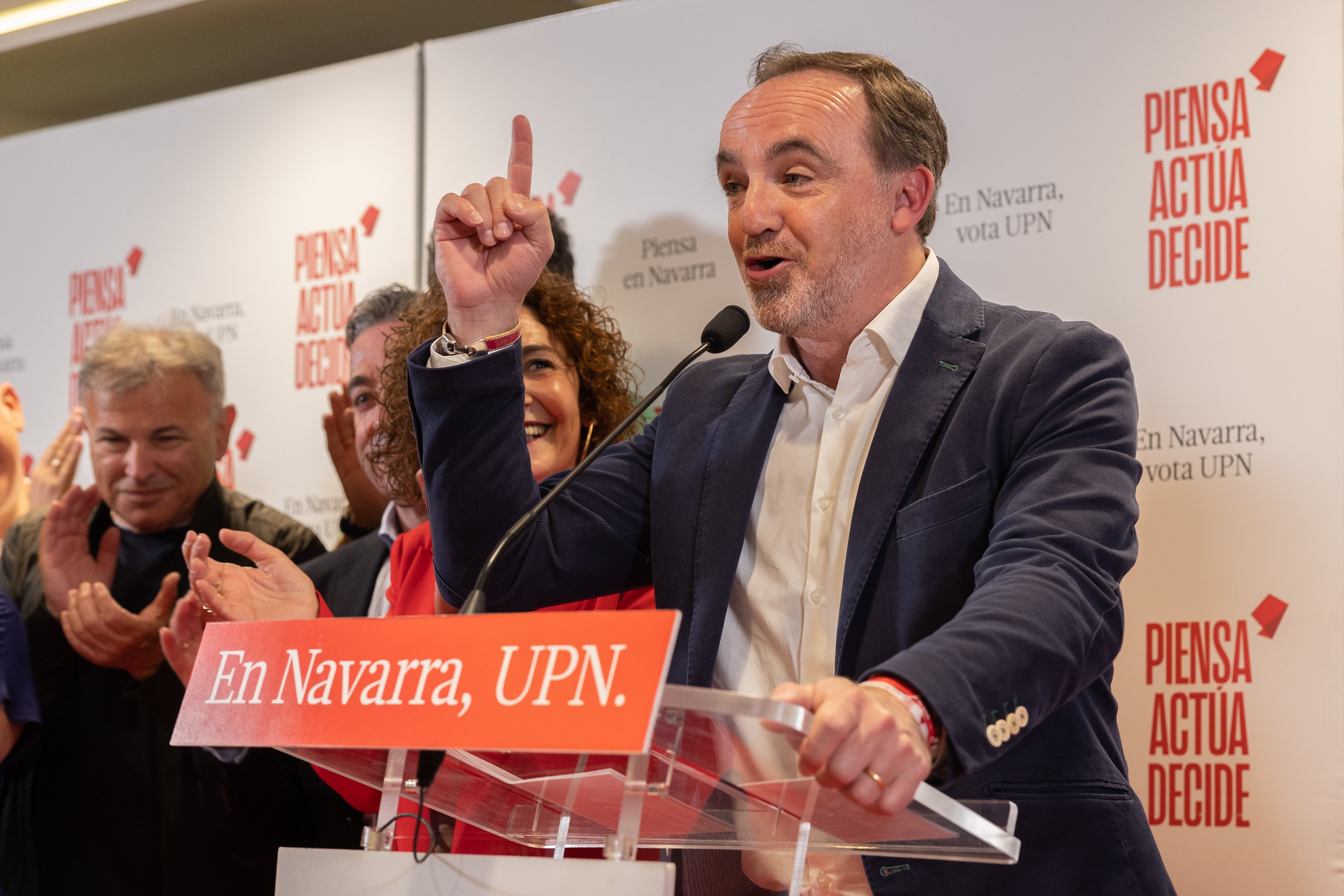 El candidato de UPN a la presidencia del Gobierno, Javier Esparza