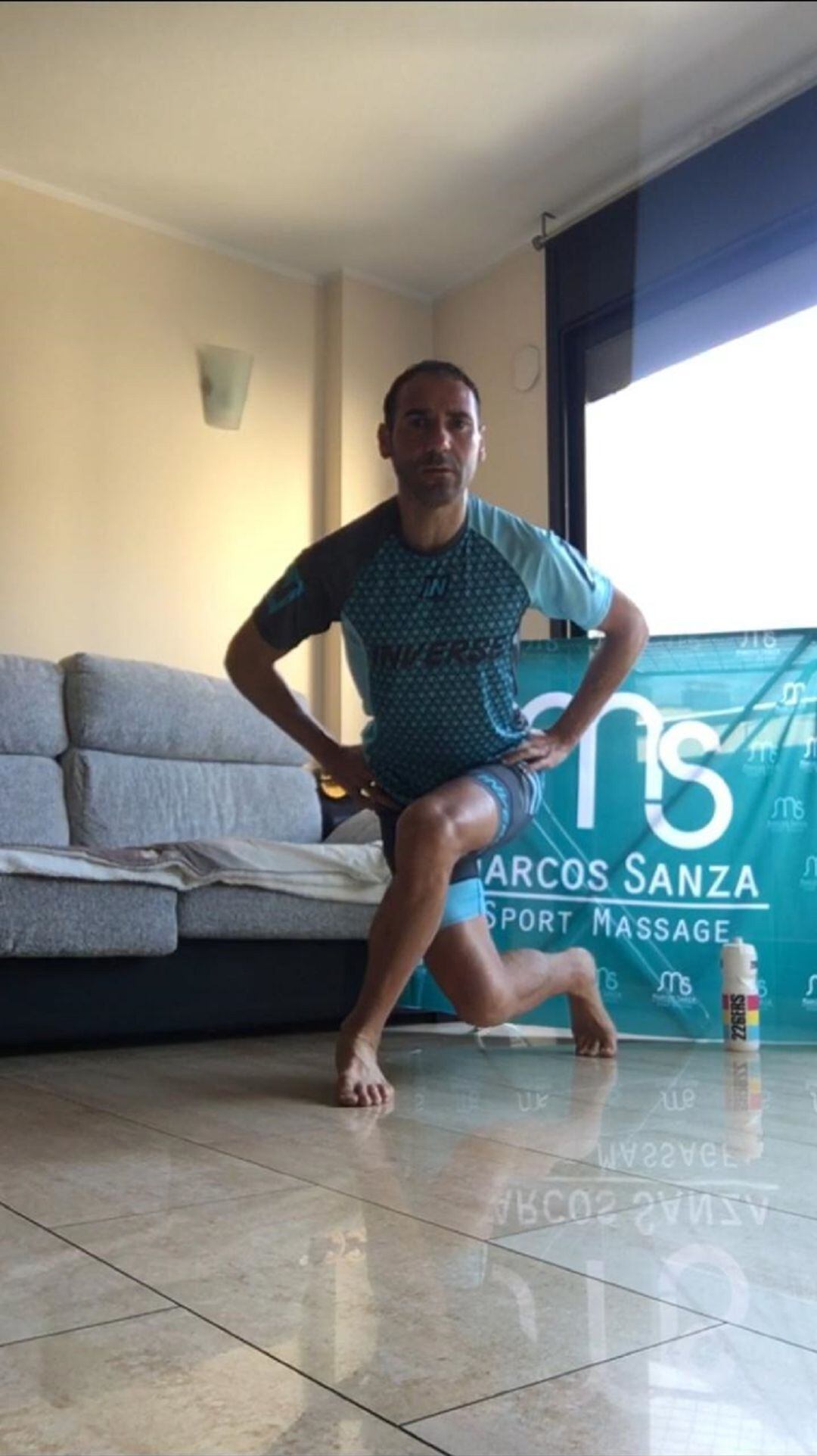 L'atleta Marcos Sanza.