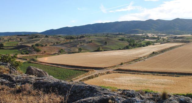 Paisaje alcarreño en Valle de Altomira (Cuenca).