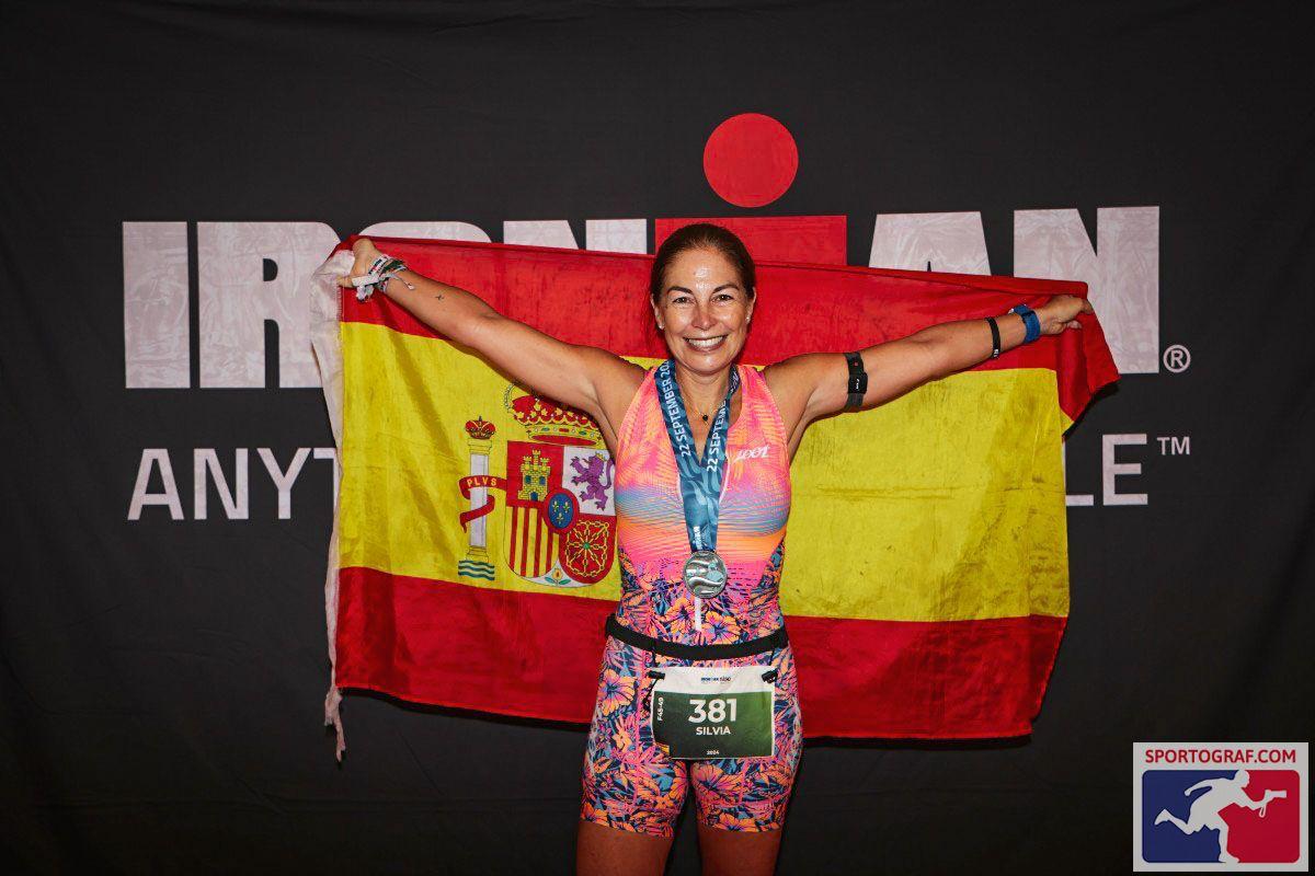 Silvia Alburquerque, en un Ironman