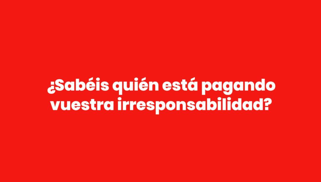 Uno de los rótulos de la web &#039;ahoraespaña.com&#039;. 