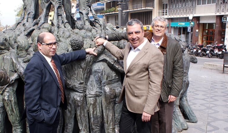 Abelló i Prats amb el cap local de CDC a Tarragona, Jordi Sendra. 