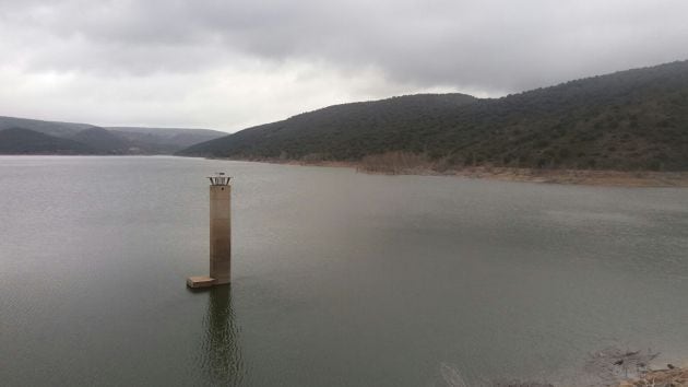 Situación del embalse de Beleña este fin de semana.