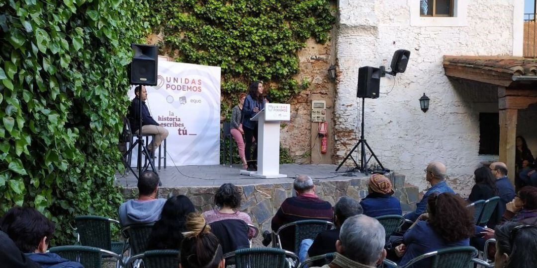 28A.- De Miguel asegura que Unidas Podemos es la &quot;única opción política&quot; que plantea un país &quot;más justo&quot; y &quot;más social&quot; 
 Acto de Unidas por Extremadura
 
 