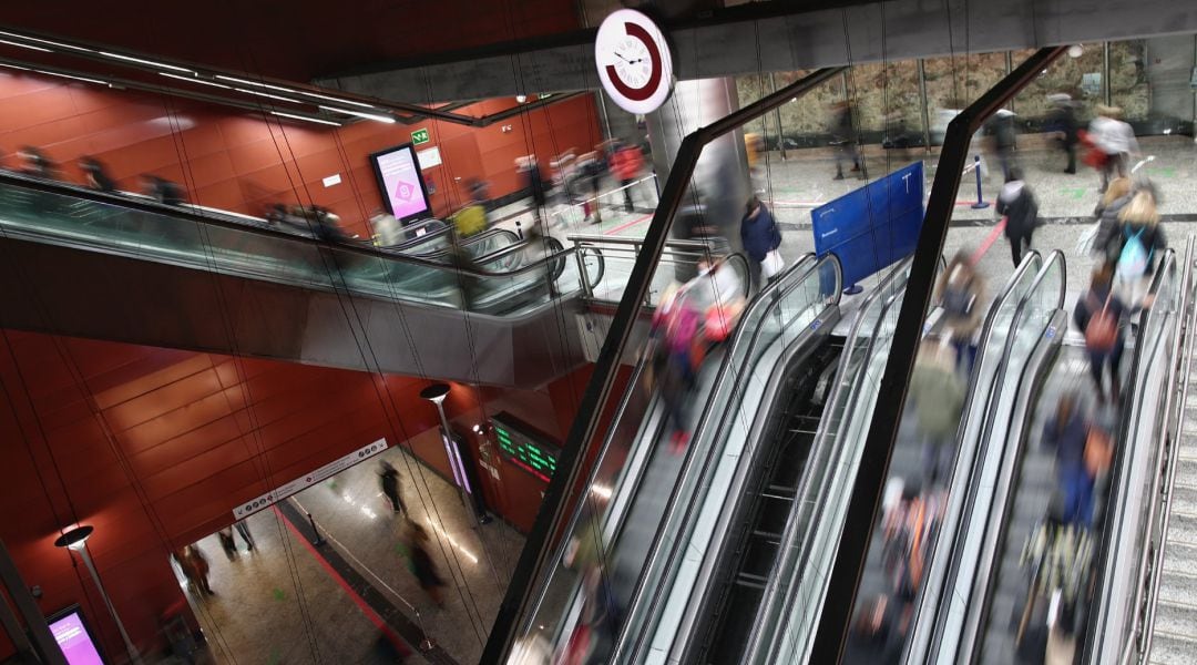 Estación de metro y cercanías de Sol, en Madrid