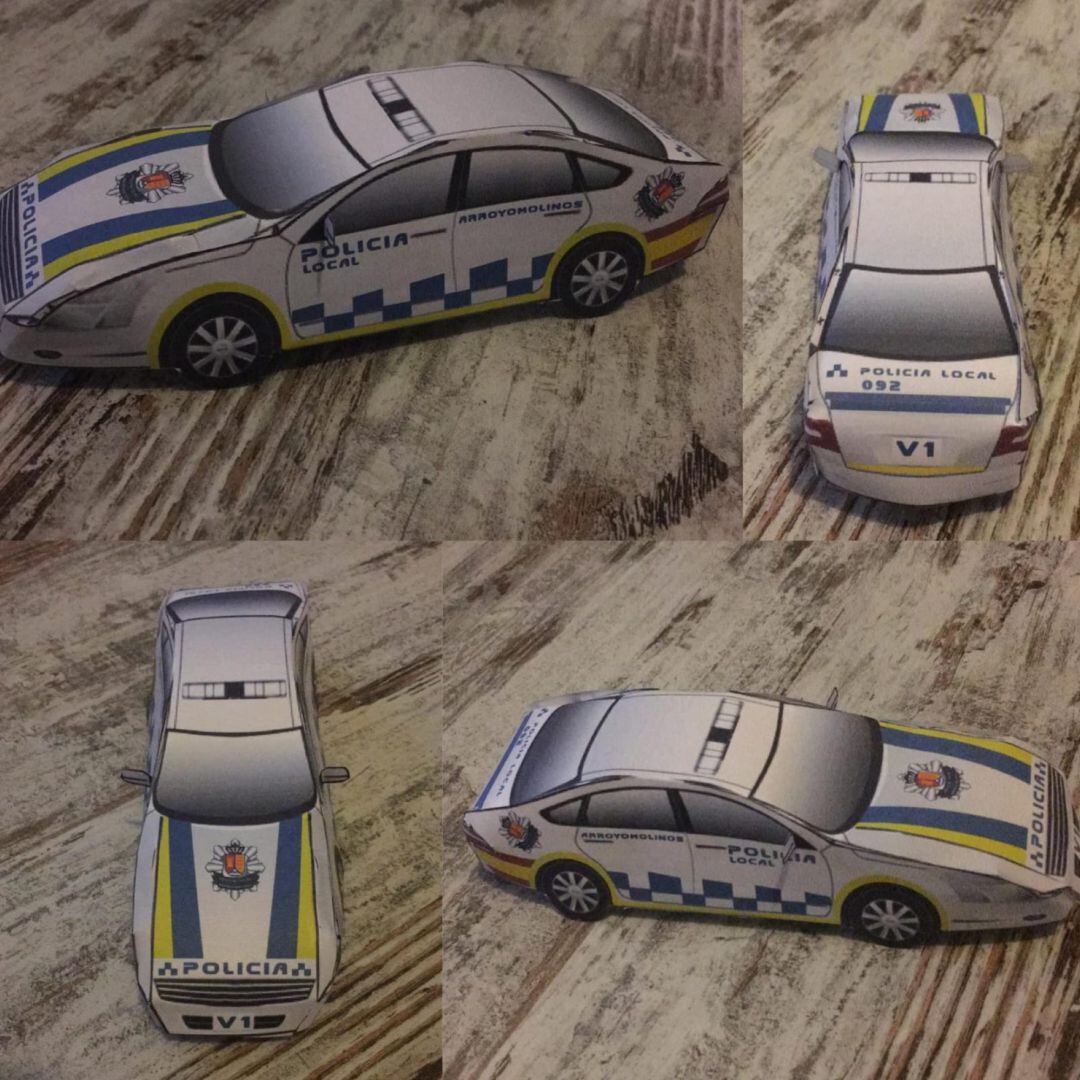 Maquetas de coches patrulla de Policía Municipal de Arroyomolinos