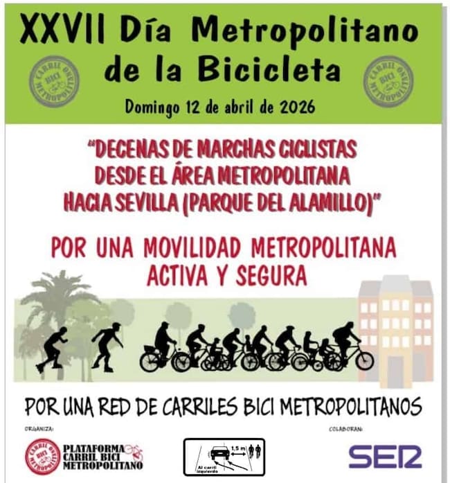 Cartel del XVII Día Metropolitano de la Bicicleta