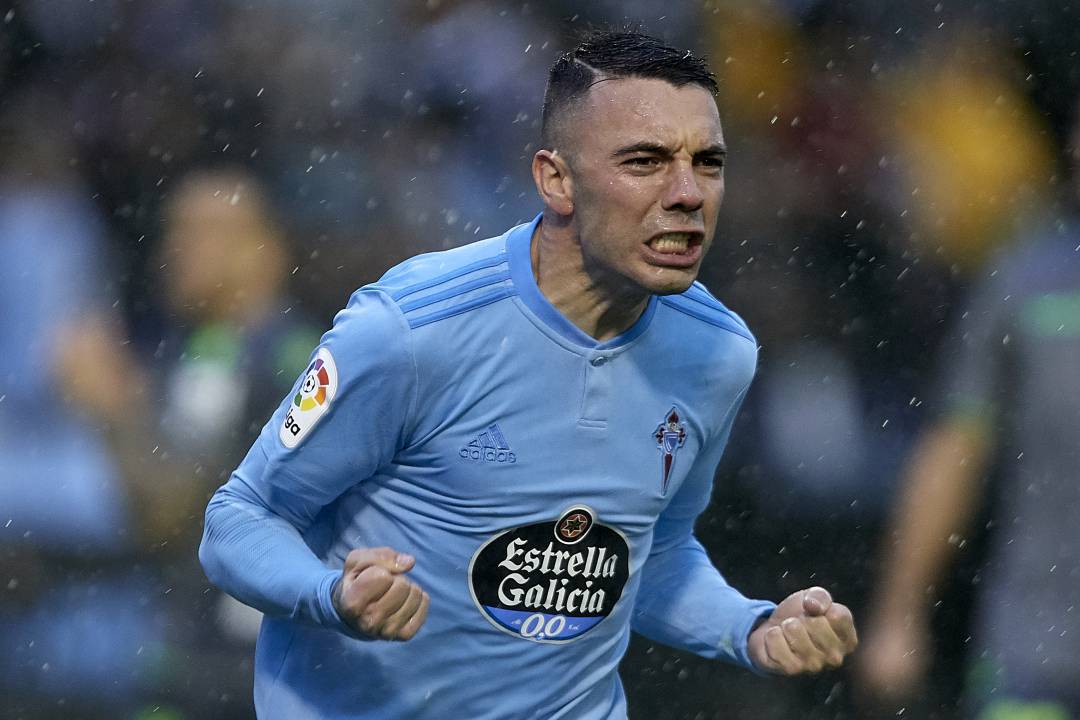 Iago Aspas, en el partido entre el Celta y la Real Sociedad.