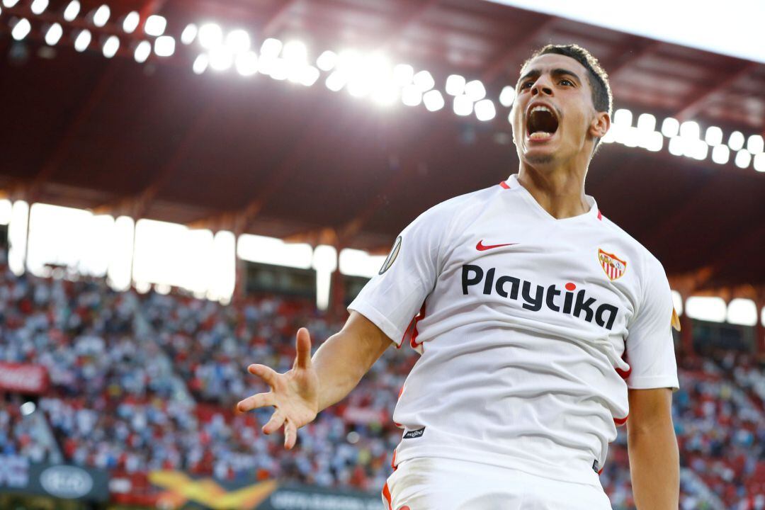 Ben Yedder celebra un gol 